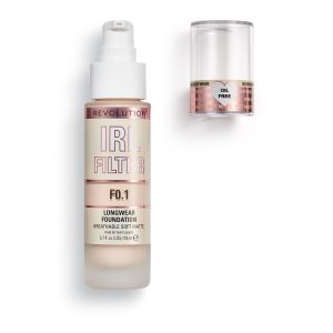 Makeup Revolution, IRL Filter Longwear Foundation, Medium to Full Coverage, F0.1, 23ml 22