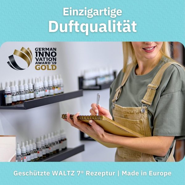 WALTZ 7 Original Duschbomben Set, 6 Stück mit 6 Düften, Qualität aus Europa, Badebomben, Badekugeln Alternative, kleines Geschenk Frauen, Freundin, Männer, Mitbringsel Gastgeschenk, Geschenkidee 8