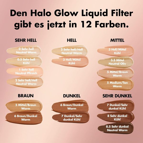 e.l.f. Halo Glow Liquid Filter, Illuminating Liquid Glow Booster For A Radiant Complexion, Infused With Hyaluronic Acid, 1 Fair 2