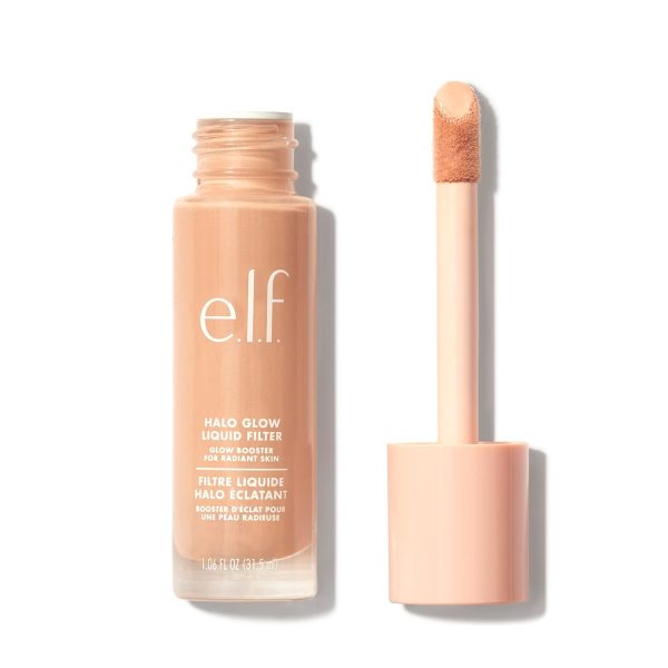 e.l.f. Halo Glow Liquid Filter, Illuminating Liquid Glow Booster For A Radiant Complexion, Infused With Hyaluronic Acid, 3 Light - Medium 1