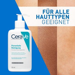 CeraVe Schäumendes Reinigungsgel für das Gesicht, Porentiefe Reinigung bei unreiner und zu Akne neigender Haut, Mit Salicylsäure, weißer Tonerde und Niacinamid, 236 ml 17