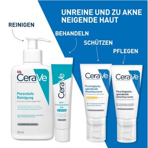 CeraVe Schäumendes Reinigungsgel für das Gesicht, Porentiefe Reinigung bei unreiner und zu Akne neigender Haut, Mit Salicylsäure, weißer Tonerde und Niacinamid, 236 ml 19