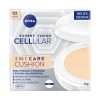 NIVEA Cellular Expert Finish 3in1 Pflege Cushion für mittlere Hauttöne (15 g), Make-up mit Hyaluron, Kollagen-Booster und LSF 15, feuchtigkeitsspendende Cushion Foundation 2