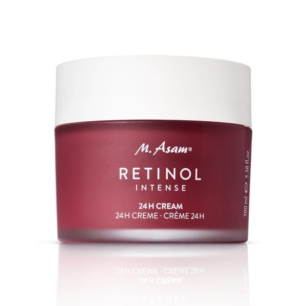 M. Asam RETINOL INTENSE 24h Cream (100ml)– pflegende Gesichtscreme für effektive Faltenglättung & gegen Anzeichen der Hautalterung, mit Hyaluron & Sheabutter, Vegane Anti-Aging Creme 1