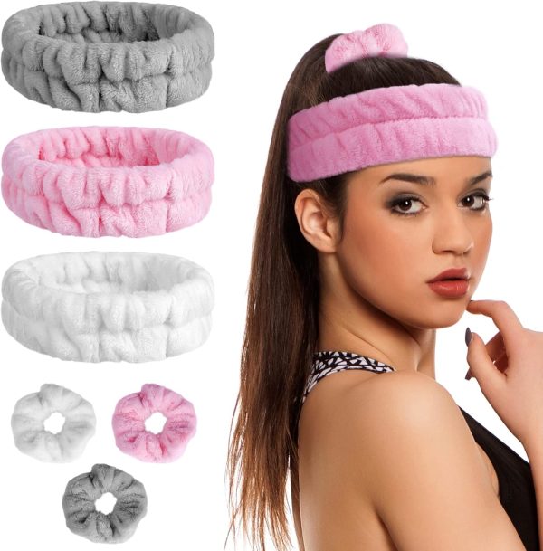 Aomig Spa Bowknot Stirnband Damen, Elastisches Gesicht Handgelenk Waschband, Haarzubehör Zum Waschen Von Gesicht, Haarband Handgelenk Schweißband Kosmetik Haarreif für Schönheit Hautpflege Yoga Sport 9