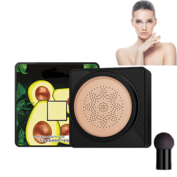 Mikabila Foundation(04) Pilzkopf Luftkissen CC Creme,Kissen Foundation,BB Creme,Makellose Gesichts-Foundation-Make-up-Basis,BB Cream&Concealer Lasting Nude Makeup Moisturizing Brightening (Natürlich) 1