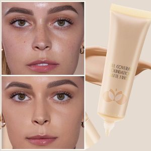 Boobeen Liquid Full Coverage Foundation, Concealer Foundation zum Abdecken von Rötungen, Flawless Base Makeup Finish, Matt, Lightweight 9