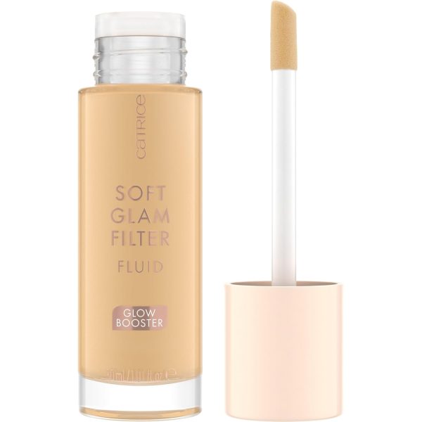 Catrice Soft Glam Filter Fluid, Basis, Nr. 020, Nude, pflegend, natürlich, glänzend, strahlend, vegan, ölfrei, ohne Parfüm, ohne Alkohol, 1er Pack (30ml) 1