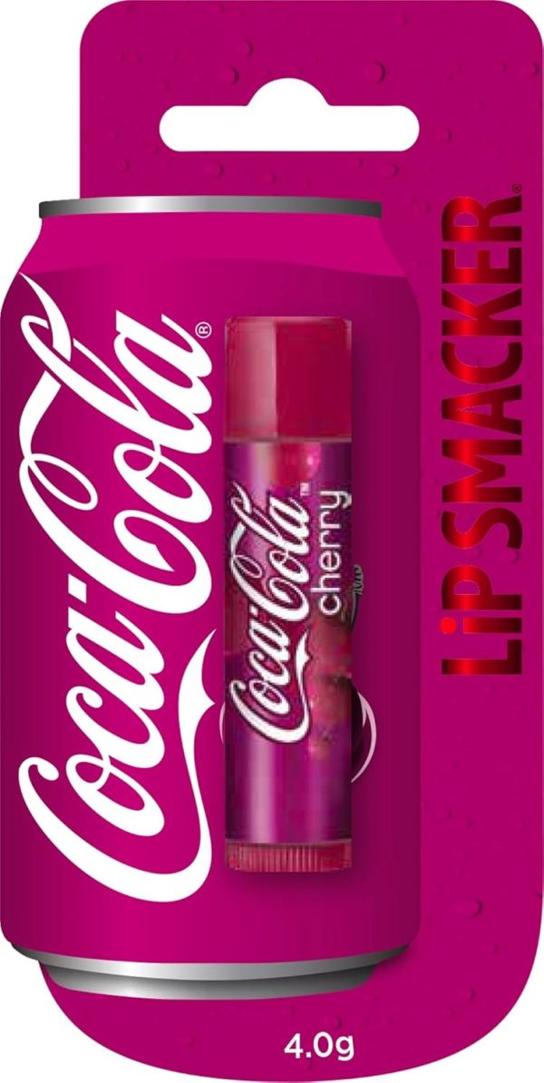 Lip Smacker Coca Cola Collection, Lippenbalsam mit Kirsch-Cola-Geschmack, inspiriert von Coca-Cola, Feuchtigkeitsspendend und Erfrischend, 1 Stück 1