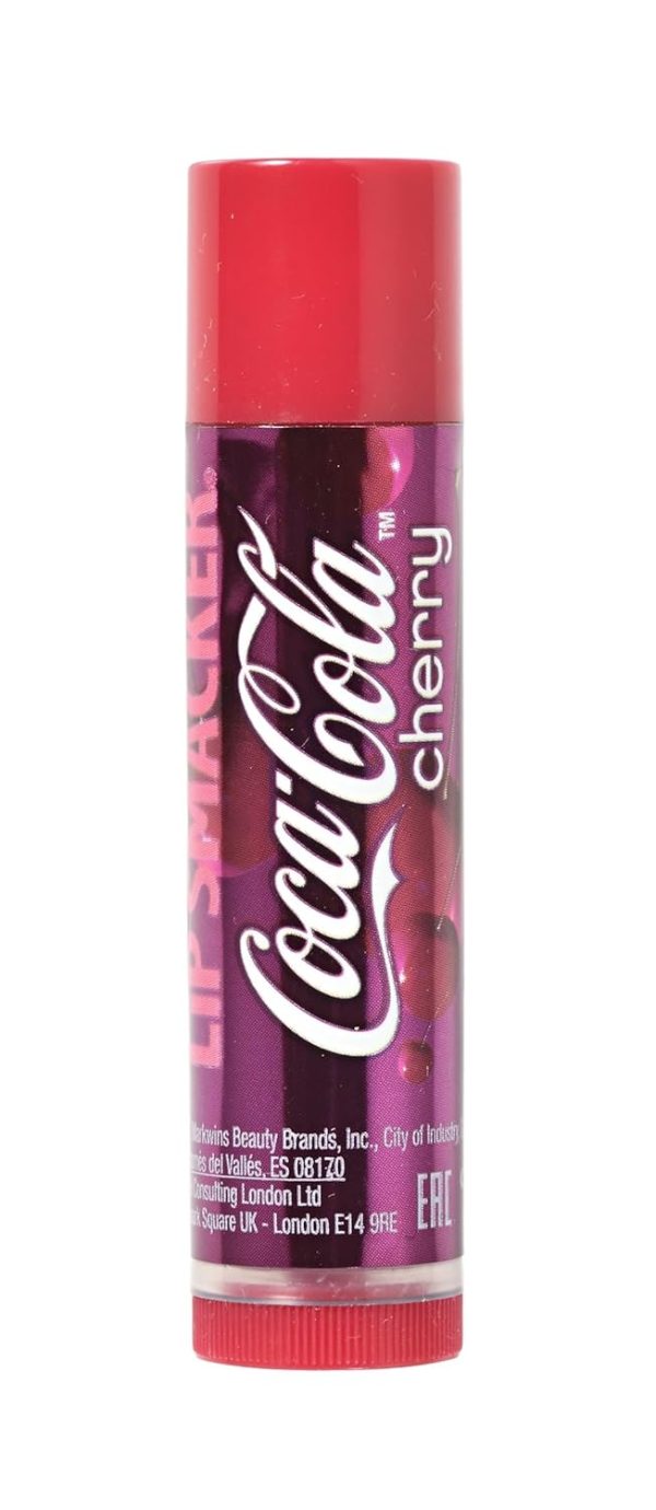 Lip Smacker Coca Cola Collection, Lippenbalsam mit Kirsch-Cola-Geschmack, inspiriert von Coca-Cola, Feuchtigkeitsspendend und Erfrischend, 1 Stück 2