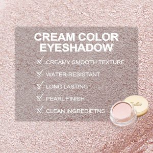 OULAC Lidschatten Perlen-Finish | Lidschatten & Highlighter Perle Feine Textur | Wasserfest & Langlebig | Metallisch Perlen Finish Augen-Makeup | Vegan | 06g (P04) Shell 13