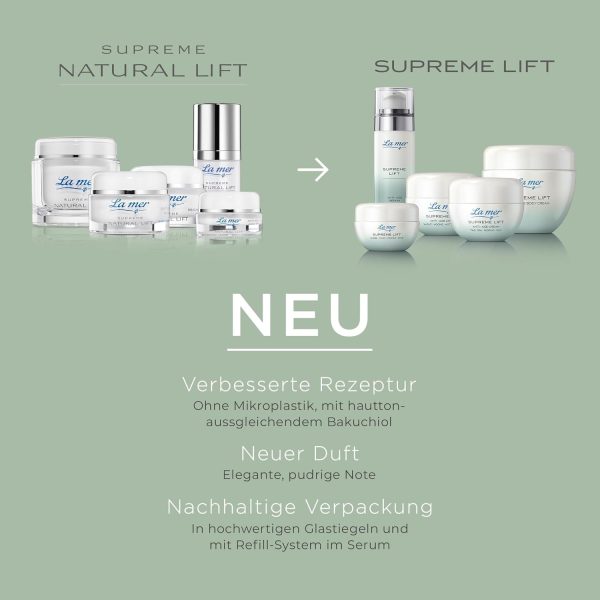 La mer Supreme Lift Anti-Age Cream Reichhaltig - Verbesserte Rezeptur und neuer Look - Reichhaltige Gesichtspflege für trockene Haut - Reduziert Faltentiefe und regeneriert UV-geschädigte Haut - 50 ml 3