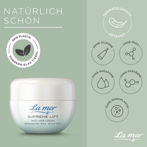 La mer Supreme Lift Anti-Age Cream Reichhaltig - Verbesserte Rezeptur und neuer Look - Reichhaltige Gesichtspflege für trockene Haut - Reduziert Faltentiefe und regeneriert UV-geschädigte Haut - 50 ml 14