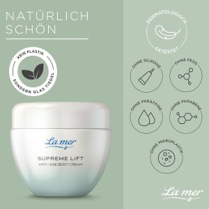 La mer Supreme Lift Anti-Age Body Cream - Verbesserte Rezeptur und Design - Strafft und spendet Feuchtigkeit für den Körper - Verbessert die Elastizität des Bindegewebes - Glättet und festigt - 200 ml 14