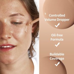 FV Langanhaltende Full Coverage Foundation,Makelloses Mattes Finish, Poren-Minimieren, Ölkontrolle, Wasserfest, Ideal für Fettige Haut,30ml 13