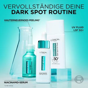 L'Oréal Paris Serum-Cleanser - Reinigt porentief gegen Pigment- & Aknemale, für einen strahlenden Teint, mit Niacinamid & Salicylsäure, Bright Reveal Dark Spot Serum-in-Cleanser, 150 ml 15