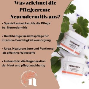 naturamor Pflegecreme Neurodermitis - 50ml - Creme - Gesicht - Hals - Dekolleté - Feuchtigkeitspflege - natürliche Inhaltsstoffe - effektive Wirkstoffe - trockene Haut - Rötungen - Hautberuhigend 8