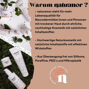 naturamor Pflegecreme Neurodermitis - 50ml - Creme - Gesicht - Hals - Dekolleté - Feuchtigkeitspflege - natürliche Inhaltsstoffe - effektive Wirkstoffe - trockene Haut - Rötungen - Hautberuhigend 12