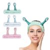 LOPHE Haarband Kosmetik, 3 Stück Make up Skincare Headband Damen, Elastic Spa Abschmink Haarbänder Schnecke, Stirnband Kosmetik Zum Waschen Gesicht Für Yoga Sport Hautpflege(blau+rosa+grün) 25