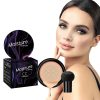 Air Cushion Foundation CC Creme Feuchtigkeitsspendender Concealer BB Creme Pilzkopf Luftkissen Flüssige Grundierung Creme Foundation für Makelloses Make up (Natürlich) 20