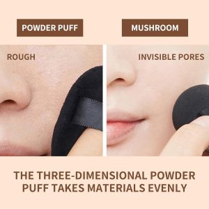 Air Cushion Foundation CC Creme Feuchtigkeitsspendender Concealer BB Creme Pilzkopf Luftkissen Flüssige Grundierung Creme Foundation für Makelloses Make up (Natürlich) 18