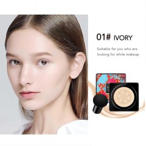 Mushroom Head Air Cushion Foundation BB Cream CC Cream,Flüssige Grundierung,Make up Concealer,Pilzkopf Luftkissen CC Creme Foundation Cover Concealer Foundation Make Up Pilz Luftkissen(ivory) 11