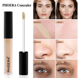 PHOERA Foundation, PHOERA Liquid Concealer, natürliche Abdeckung, leichte Concealer, PHOERA Foundation Make-up für Frauen (103 Warm peach+103#BEIG) 11