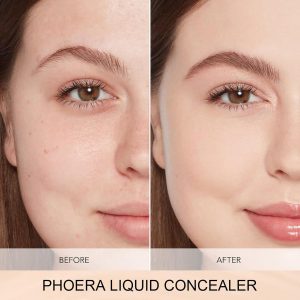 PHOERA Foundation, PHOERA Liquid Concealer, natürliche Abdeckung, leichte Concealer, PHOERA Foundation Make-up für Frauen (103 Warm peach+103#BEIG) 13