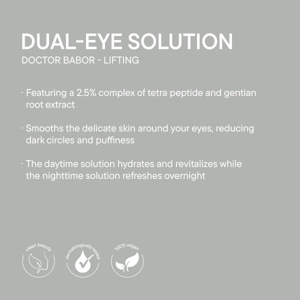 DOCTOR BABOR Dual Eye Solution, Anti-Aging Augenpflege Duo für Tag und Nacht, Lifting Cellular zum Straffen und Regenerieren, Vegane Formel, 2 in 1 (30 ml) 6