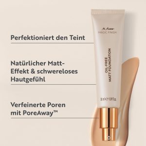 M.Asam MAGIC FINISH Oil-Free Matt Foundation Soft Ivory (30ml) - Mattierende & ölfreie Liquid Foundation, Reduziert Ölglanz und verfeinert Poren, Vegane Schminke 8