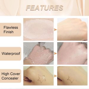 Farbwechselnde Flüssig Foundation, SPF 15 Ganzen Tag Einwandfrei Concealer Foundation Make Up, Feuchtigkeitsspendende Lang Anhaltender Makeup Halt Foundation, Anpassung Nackt, Leichtgewicht 16