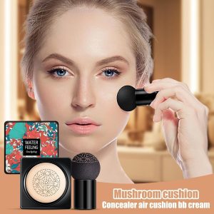 Pilzkopf Luftkissen CC Creme, Luftpolsterfundament, Pilzkopf-Foundation-Puder, Foundation Mit Voller Deckkraft, Natürliche Deckung, Creme-Concealer Für Die Meisten Hauttypen, Make-up-Kissen 11