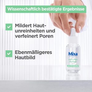 Mixa Anti-Unreinheiten Serum, Für zu Akne neigende und sensible Haut, Mit Salicylsäure, Squalan und Niacinamid, Geeignet für Gesicht & Hals, Hypoallergen, 30 ml 17