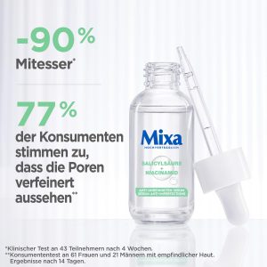 Mixa Anti-Unreinheiten Serum, Für zu Akne neigende und sensible Haut, Mit Salicylsäure, Squalan und Niacinamid, Geeignet für Gesicht & Hals, Hypoallergen, 30 ml 19