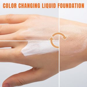 Foundation Color Changing, Rouge Und Natürlich Farbwechselnde Foundation Make Up, Ganztägig Feuchtigkeitsspendender Concealer Einstellbar Liquid Foundation Und Rouge, Makellose, Leichtgewicht, SPF15 12