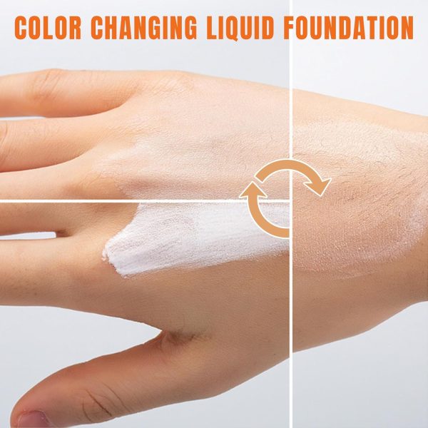 Foundation Color Changing, Rouge Und Natürlich Farbwechselnde Foundation Make Up, Ganztägig Feuchtigkeitsspendender Concealer Einstellbar Liquid Foundation Und Rouge, Makellose, Leichtgewicht, SPF15 3