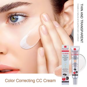 Newvenper CC Creme mit Centella Asiatica für Farbkorrektur Voll Deckende Foundation mit LSF 25, Ebenmäßiger Hautton Make-up & Hautpflege, Langanhaltender Feuchtigkeitsspendender Concealer, Leicht 45ml 10