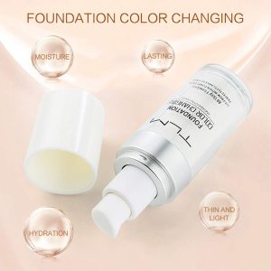 Colour Changing Foundation, Full Coverage Liquid Foundation, Long-Lasting Waterproof Makeup Base Concealer, Lightweight & Hydrating for All Skin Tones 30ml 13