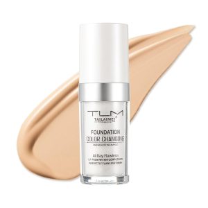 Colour Changing Foundation, Full Coverage Liquid Foundation, Long-Lasting Waterproof Makeup Base Concealer, Lightweight & Hydrating for All Skin Tones 30ml 17