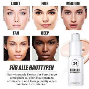 Foundation Color Changing, Farbwechselnde Foundation Leichtgewicht, Feuchtigkeitsspendende Flüssig Grundierung Versteckt Falten & Linien, Lang Anhaltender Concealer Abdeckung Makellose Make Up 15