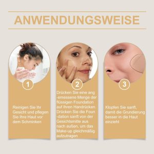 Farbwechselnde Foundation, SPF 15 Feuchtigkeitsspendend Ölkontrollierend Flüssig Foundation Lang Anhaltend Concealer Make Up, Gleichmäßiger Hautton, Leicht Und Atmungsaktiv, Den Ganzen Tag Makellos 18