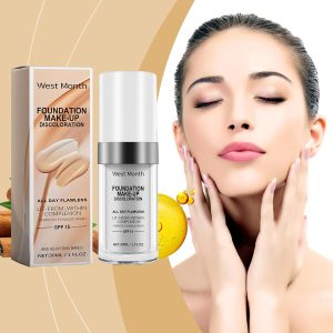 Farbwechselnde Foundation, SPF 15 Feuchtigkeitsspendend Ölkontrollierend Flüssig Foundation Lang Anhaltend Concealer Make Up, Gleichmäßiger Hautton, Leicht Und Atmungsaktiv, Den Ganzen Tag Makellos 22