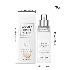 Color Changing Foundation | Full Coverage Face Foundation | Color Match Liquid Foundation | Waterproof Natural Foundation | Nourishing & Moisturizing Makeup | Lightweight & Long-lasting For Women 20